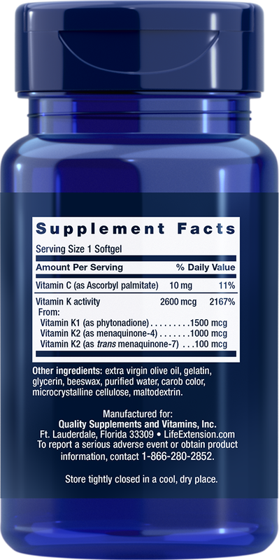 Super K 90 Softgels Life Extension - Premium Vitamins & Supplements from Life Extension - Just $22.99! Shop now at Nutrigeek