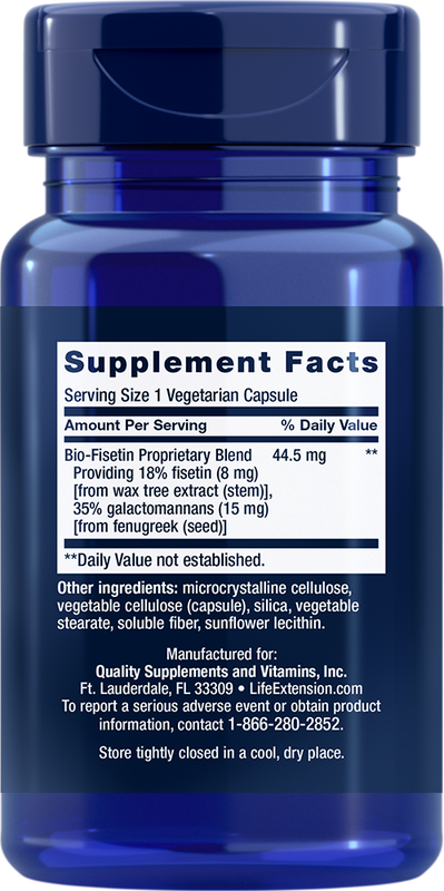 Bio-Fisetin 30 capsules Life Extension - Premium Vitamins & Supplements from Life Extension - Just $11.99! Shop now at Nutrigeek