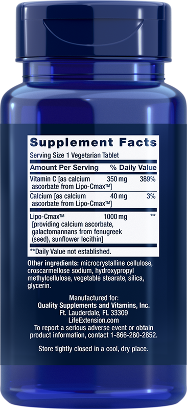 Vitamin C 24-Hour Liposomal Hydrogel™ Formula 60 tablets Life Extension - Premium Vitamins & Supplements from Life Extension - Just $25.99! Shop now at Nutrigeek