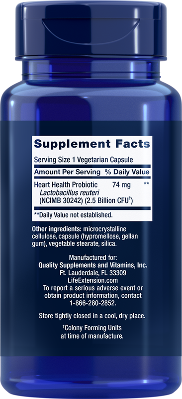 FLORASSIST Heart Health 60 capsules Life Extension - Premium Vitamins & Supplements from Life Extension - Just $25.99! Shop now at Nutrigeek