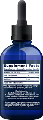 Fast-Acting Liquid Melatonin (Citrus-Vanilla) 3 mg 60 ml Life Extension - Premium Vitamins & Supplements from Life Extension - Just $9.99! Shop now at Nutrigeek