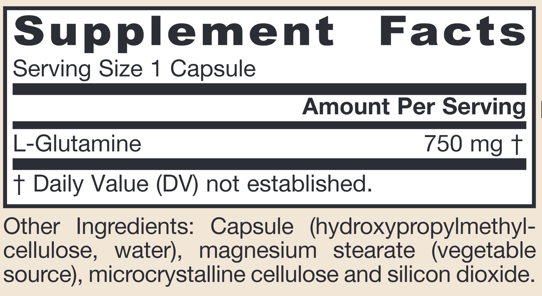 L-Glutamine 750 mg 120 capsulse Jarrow Formulas - Premium Vitamins & Supplements from Jarrow Formulas - Just $20.99! Shop now at Nutrigeek