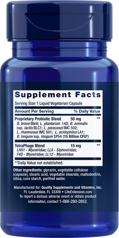 FLORASSIST GI with Phage Technology 30 capsules Life Extension - Premium Vitamins & Supplements from Life Extension - Just $25.99! Shop now at Nutrigeek