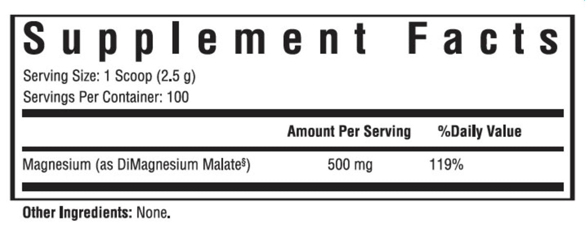 Magnesium Malate Powder 250 Grams Seeking Health - Premium Vitamins & Supplements from Seeking Health - Just $21.95! Shop now at Nutrigeek