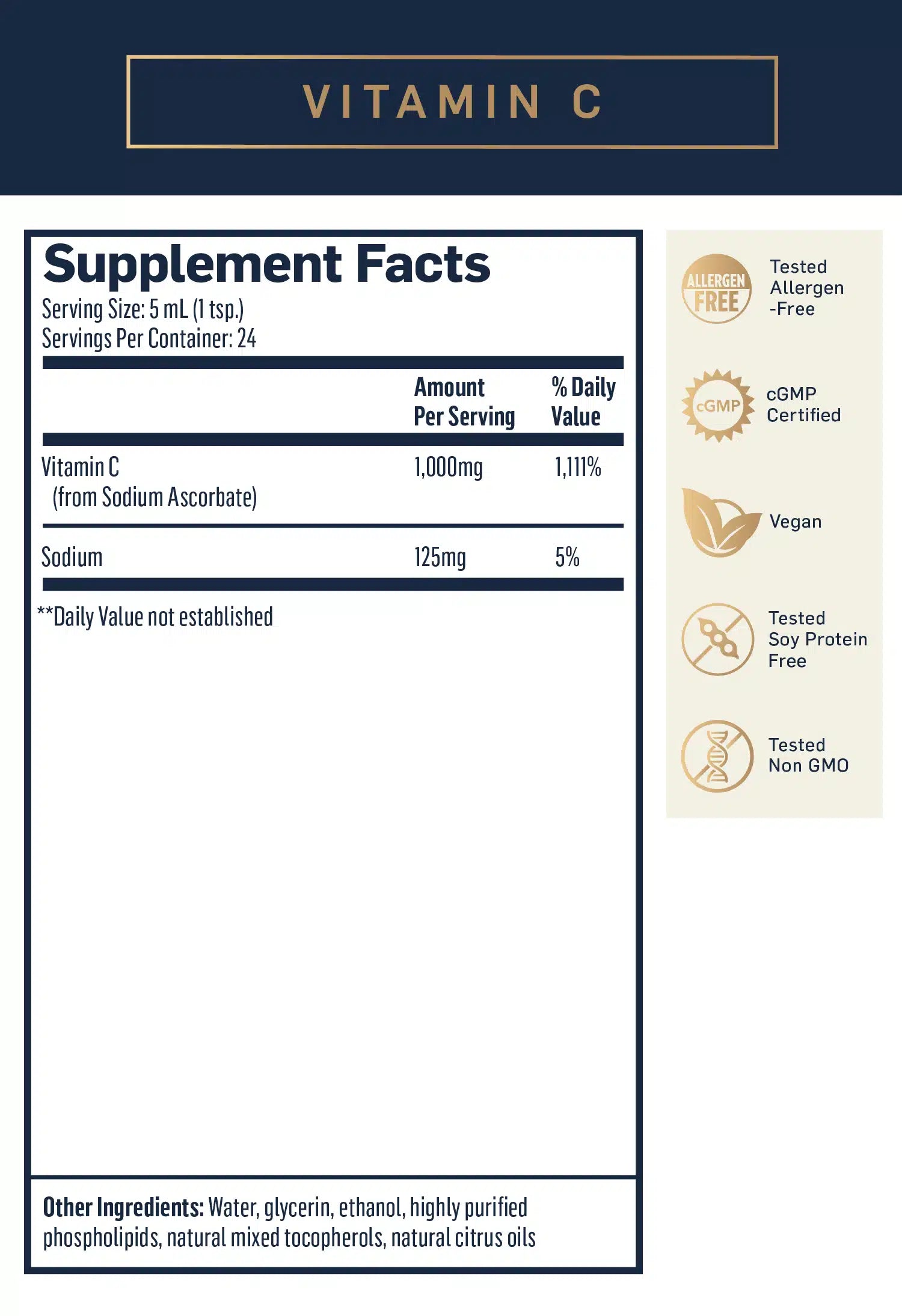 Liposomal Vitamin C 120 ml Quicksilver Scientific - Nutrigeek
