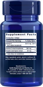 Gamma E Mixed Tocopherols 60 Softgels Life Extension - Premium Vitamins & Supplements from Life Extension - Just $24.99! Shop now at Nutrigeek
