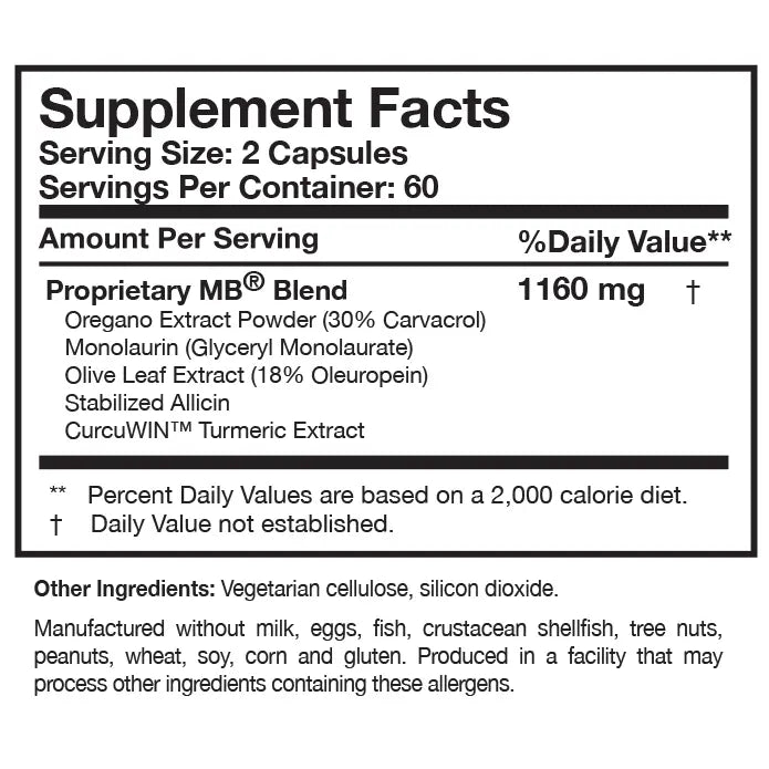 Microbinate® 120 capsules Researched Nutritionals - Nutrigeek