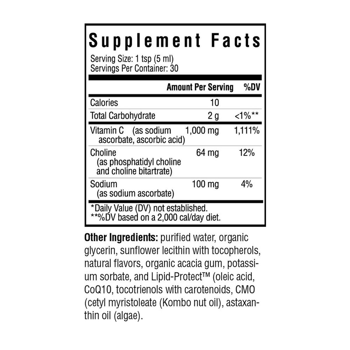 Liposomal Vitamin C (formerly Optimal Liposomal Vitamin C) 30 Servings 150ml Seeking Health - Nutrigeek