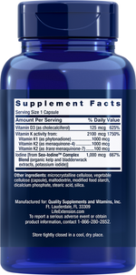 Vitamins D and K with Sea-Iodine™ 60 capsules Life Extension - Premium Vitamins & Supplements from Life Extension - Just $18.99! Shop now at Nutrigeek
