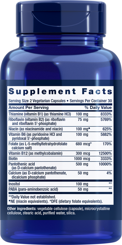 BioActive Complete B-Complex 60 capsules Life Extension - Premium Vitamins & Supplements from Life Extension - Just $9! Shop now at Nutrigeek