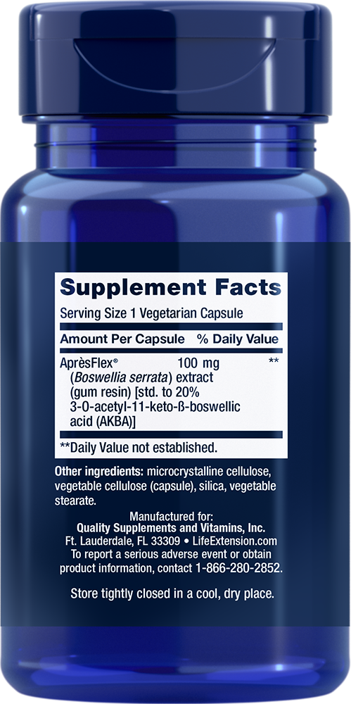 5-LOX Inhibitor with ApresFlex 60 capsules Life Extension - Premium Vitamins & Supplements from Life Extension - Just $16.99! Shop now at Nutrigeek