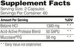 Betaine HCl 60 capsules Enzymedica - Premium Vitamins & Supplements from Enzymedica - Just $15.49! Shop now at Nutrigeek