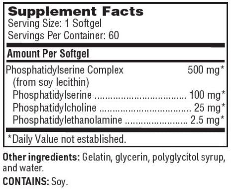 SeraBella™ Plus (Phosphatidyl Serine) 60 Softgels Klaire Labs - Premium Vitamins & Supplements from Klair Labs - Just $51.99! Shop now at Nutrigeek