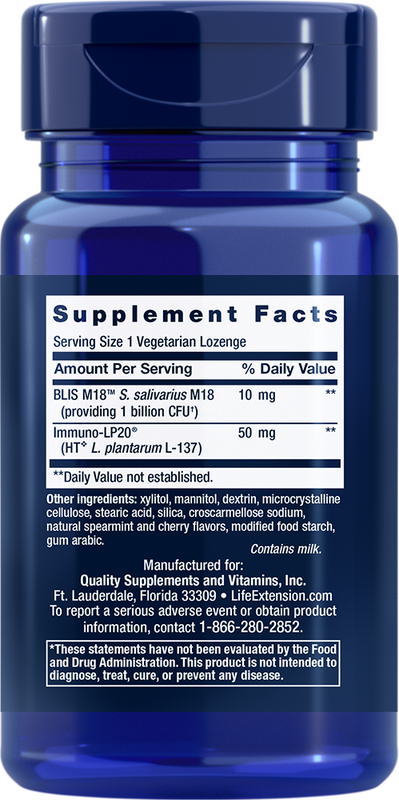 FLORASSIST Oral Hygiene 30 lozenges Life Extension - Premium Vitamins & Supplements from Life Extension - Just $16.99! Shop now at Nutrigeek