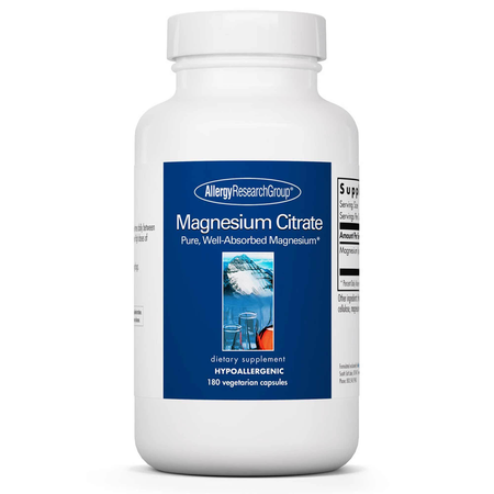 Magnesium Citrate 170 mg Allergy Research Group - Premium  from Allergy Research Group - Just $18.99! Shop now at Nutrigeek