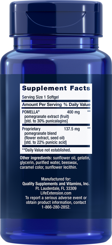 Pomegranate Complete 30 Softgels Life Extension - Premium Vitamins & Supplements from Life Extension - Just $18.99! Shop now at Nutrigeek