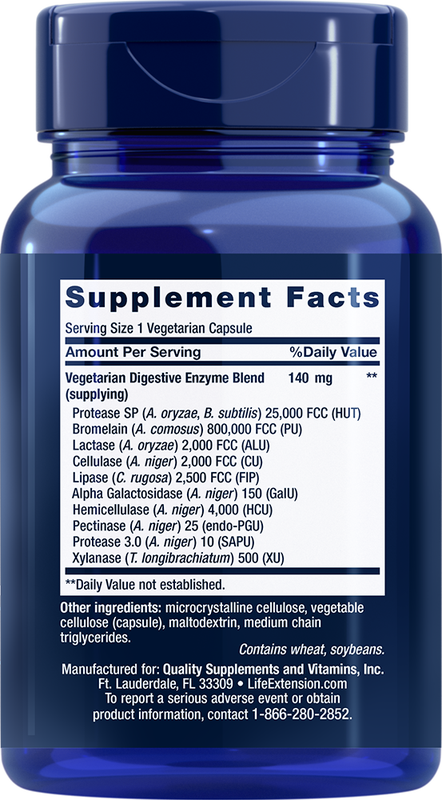 Enhanced Super Digestive Enzymes 60 capsules Life Extension - Premium Vitamins & Supplements from Life Extension - Just $16.99! Shop now at Nutrigeek