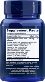 Enhanced Super Digestive Enzymes 60 capsules Life Extension - Premium Vitamins & Supplements from Life Extension - Just $16.99! Shop now at Nutrigeek