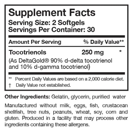 TocoPure™ D&G 60 softgels Researched Nutritionals - Nutrigeek