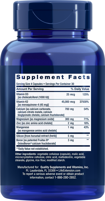 Bone Restore Elite with Super Potent K2 120 capsules Life Extension - Premium Vitamins & Supplements from Life Extension - Just $38.99! Shop now at Nutrigeek
