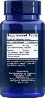 Super Selenium Complex Vit E 100 vegcaps Life Extension - Premium Vitamins & Supplements from Life Extension - Just $10.99! Shop now at Nutrigeek