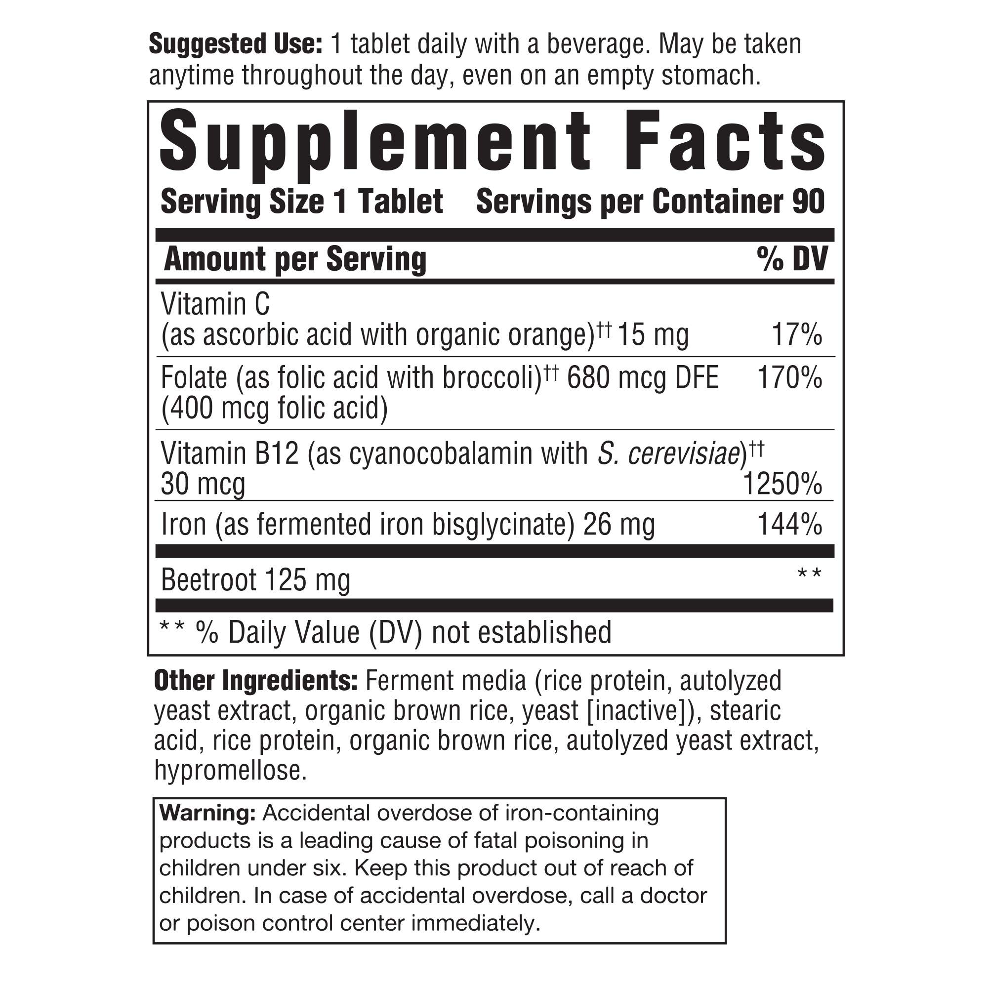 Iron Response 90 tablets Innate Response - Premium Vitamins & Supplements from Innate Response - Just $37.99! Shop now at Nutrigeek