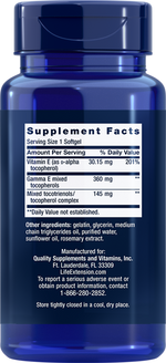 Gamma E Tocopherol/Tocotrienol 60 Softgels Life Extension - Premium Vitamins & Supplements from Life Extension - Just $30.99! Shop now at Nutrigeek