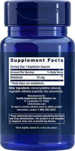 Melatonin 10 mg 60 capsules Life Extension - Nutrigeek