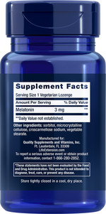Melatonin 3 mg 60 lozenges Life Extension - Premium Vitamins & Supplements from Life Extension - Just $6.99! Shop now at Nutrigeek