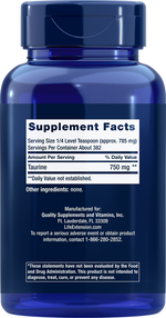 Taurine Powder 300 Grams Life Extension - Premium Vitamins & Supplements from Life Extension - Just $15.99! Shop now at Nutrigeek