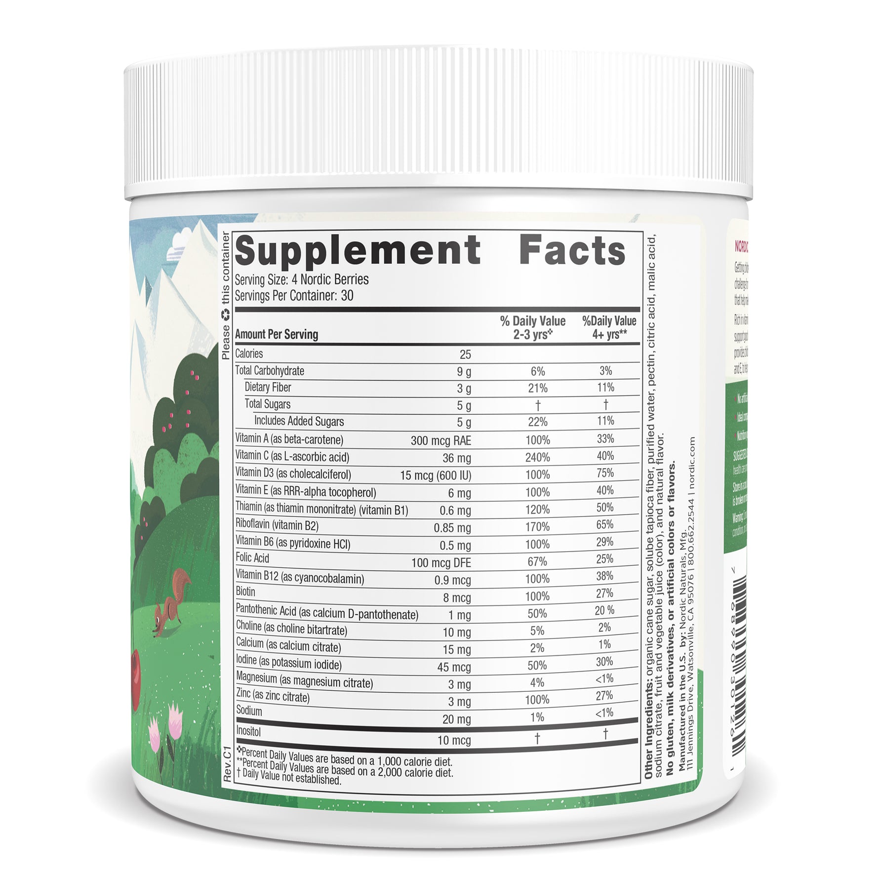 Nordic Berries 120 Gummy Nordic Naturals - Nutrigeek