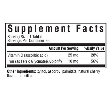 Iron Chewable 60 tablets Seeking Health - Premium Vitamins & Supplements from Seeking Health - Just $9! Shop now at Nutrigeek