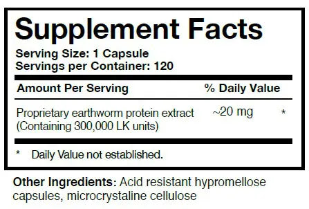 Boluoke® Lumbrokinase capsules Researched Nutritionals - Nutrigeek