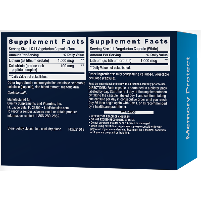 Memory Protect 36 Capsules Life Extension - Premium Vitamins & Supplements from Life Extension - Just $18.99! Shop now at Nutrigeek