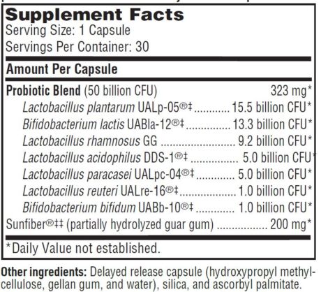 Ther-Biotic® Synbiotic 50 Billion CFU capsules Klaire Labs - Premium Vitamins & Supplements from Klair Labs - Just $49.99! Shop now at Nutrigeek