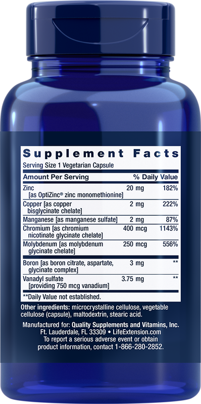 Only Trace Minerals 90 capsules Life Extension - Premium Vitamins & Supplements from Life Extension - Just $11.99! Shop now at Nutrigeek