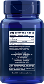 L-Tryptophan 500 mg 90 capsules Life Extension - Premium Vitamins & Supplements from Life Extension - Just $24.99! Shop now at Nutrigeek