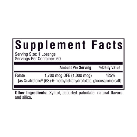 L-5-MTHF 60 lozenge Seeking Health - Premium Vitamins & Supplements from Seeking Health - Just $18.95! Shop now at Nutrigeek