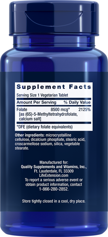 High Potency Optimized Folate 30 tablets Life Extension - Premium Vitamins & Supplements from Life Extension - Just $13.99! Shop now at Nutrigeek
