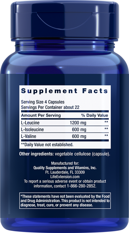 Branched Chain Amino Acids  90 capsules Life Extension - Premium Vitamins & Supplements from Life Extension - Just $15.99! Shop now at Nutrigeek