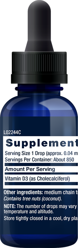 Liquid Vitamin D3 50 mcg (2 000 UI) 30 ml Life Extension - Premium Vitamins & Supplements from Life Extension - Just $21.99! Shop now at Nutrigeek