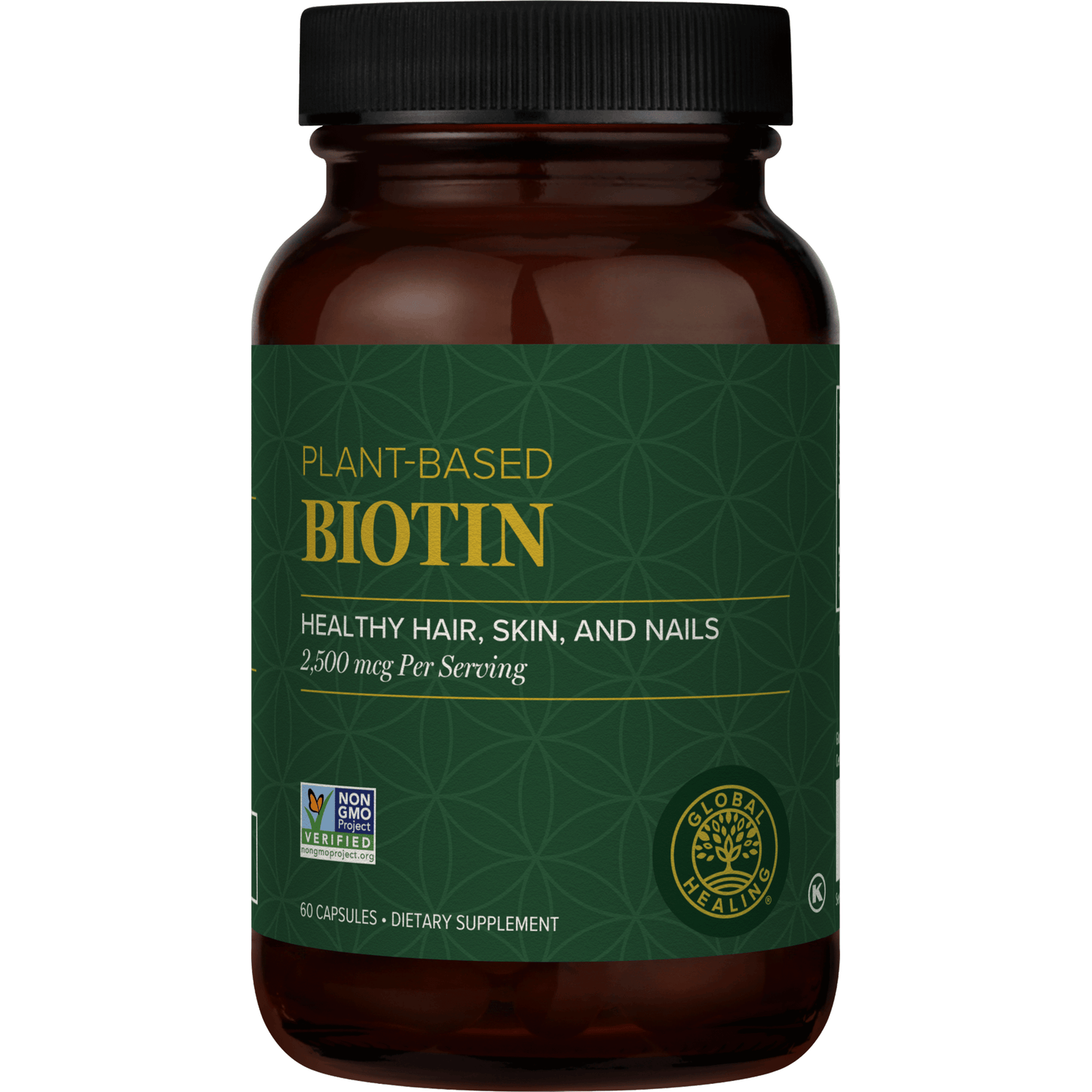 Biotin 2,500 mcg 60 capsules Global Healing