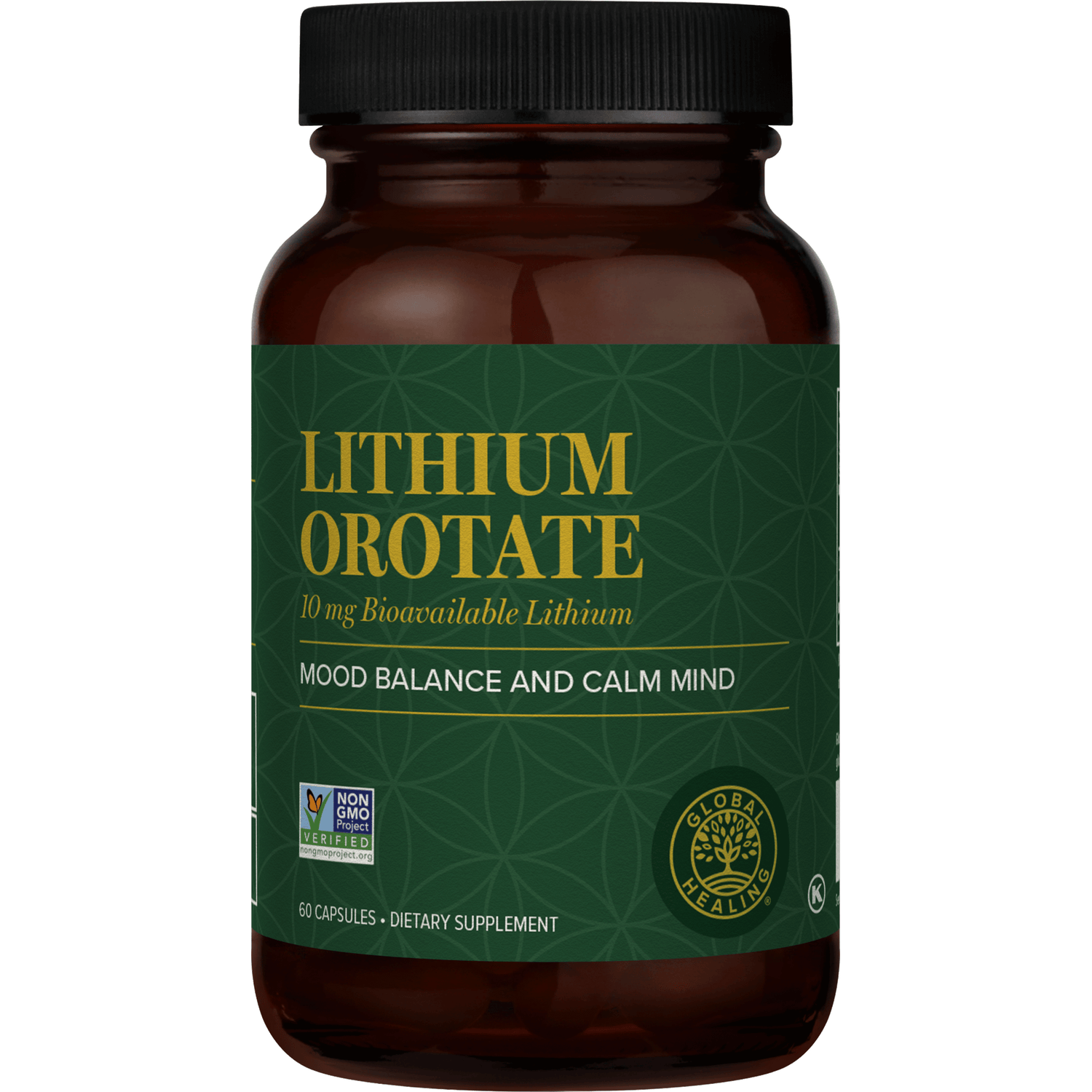 Lithium Orotate 60 capsules Global Healing