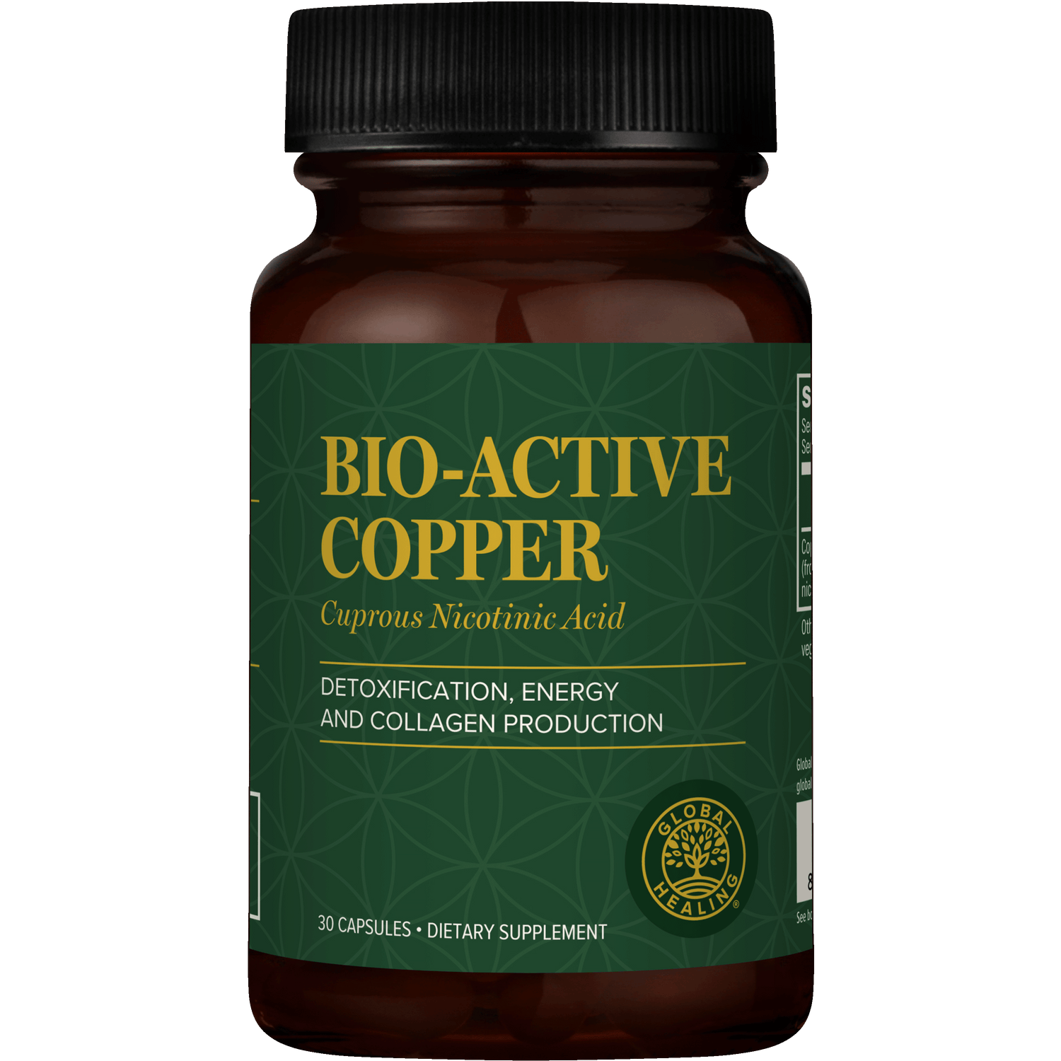 Bio-Active Copper 30 capsules Global Healing