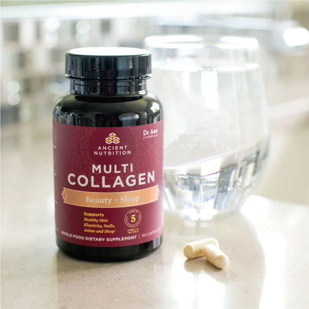 Multi Collagen Beauty & Sleep Support 90 capsules Ancient Nutrition - Nutrigeek
