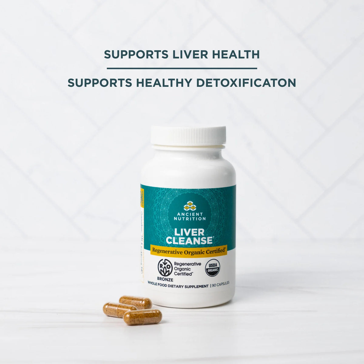Regenerative Organic Certified™ Liver Cleanse 90 capsules Ancient Nutrition - Nutrigeek