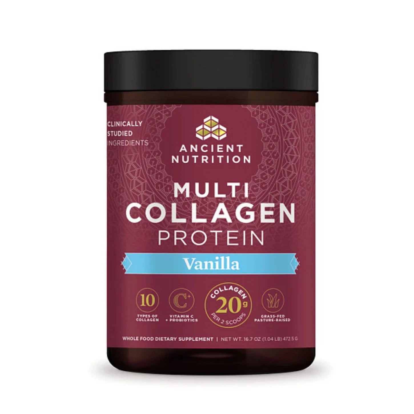 Multi Collagen Protein 45 Serving Ancient Nutrition - Nutrigeek