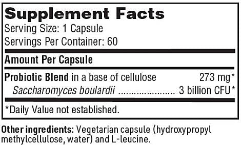 Ther-Biotic® Saccharomyces boulardii capsules Klaire Labs - Premium Vitamins & Supplements from Klair Labs - Just $37.99! Shop now at Nutrigeek