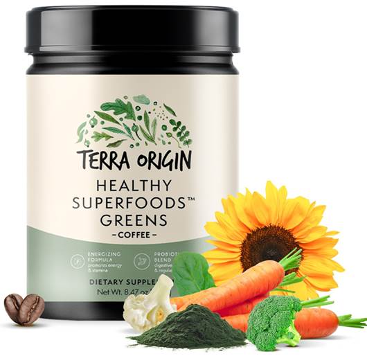 Greens Superfoods Powder 12.8 oz (362.87 g) Terra Origin - Nutrigeek