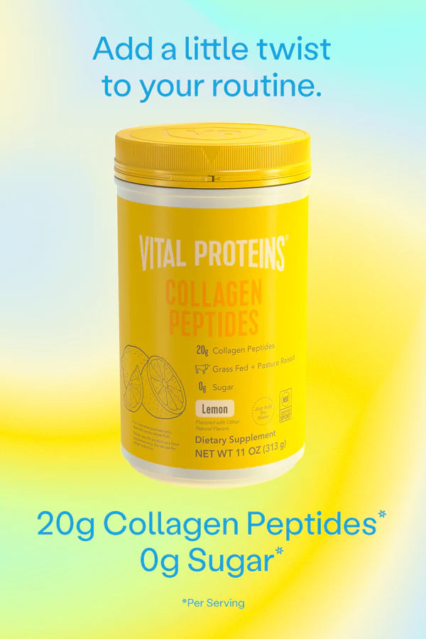 Collagen Peptides Lemon 11 OZ (313g) 14 Servings Vital Proteins - Nutrigeek